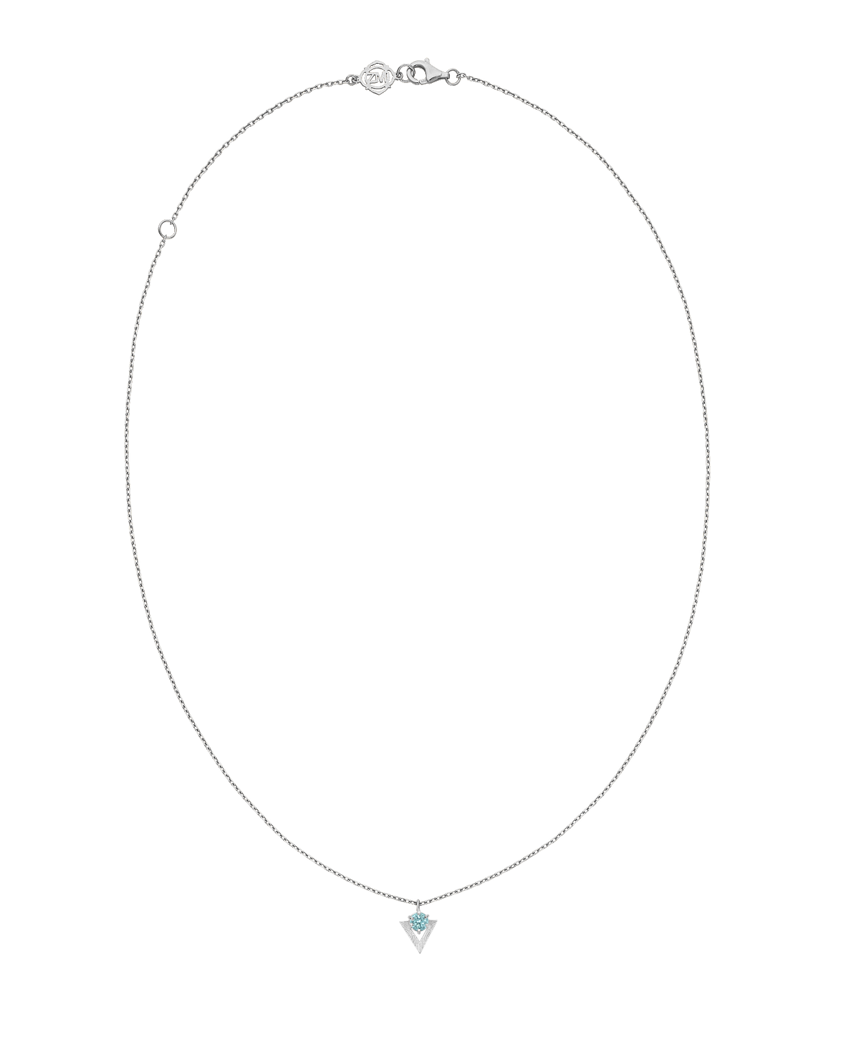 Violet Necklace - 925 Sterling Silver, Blue Apatite