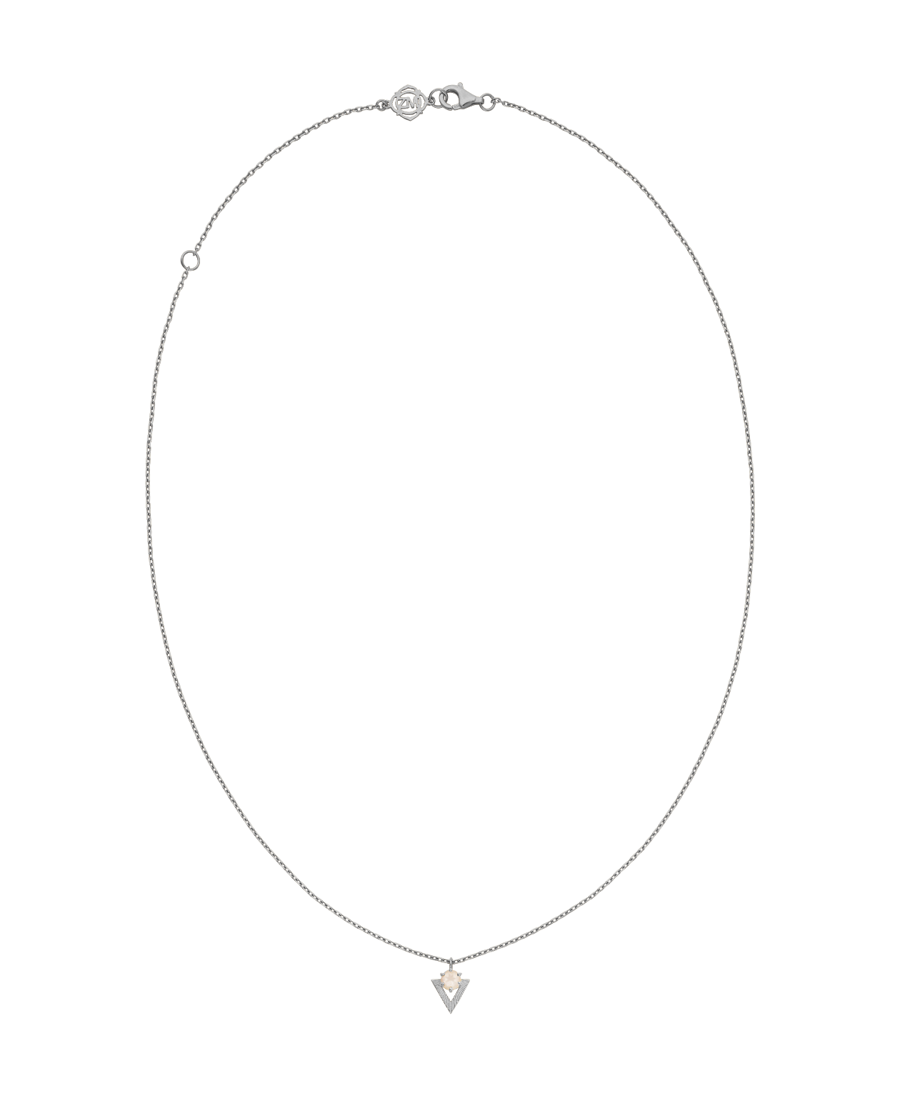 Violet Necklace - 925 Sterling Silver, Rose Quartz