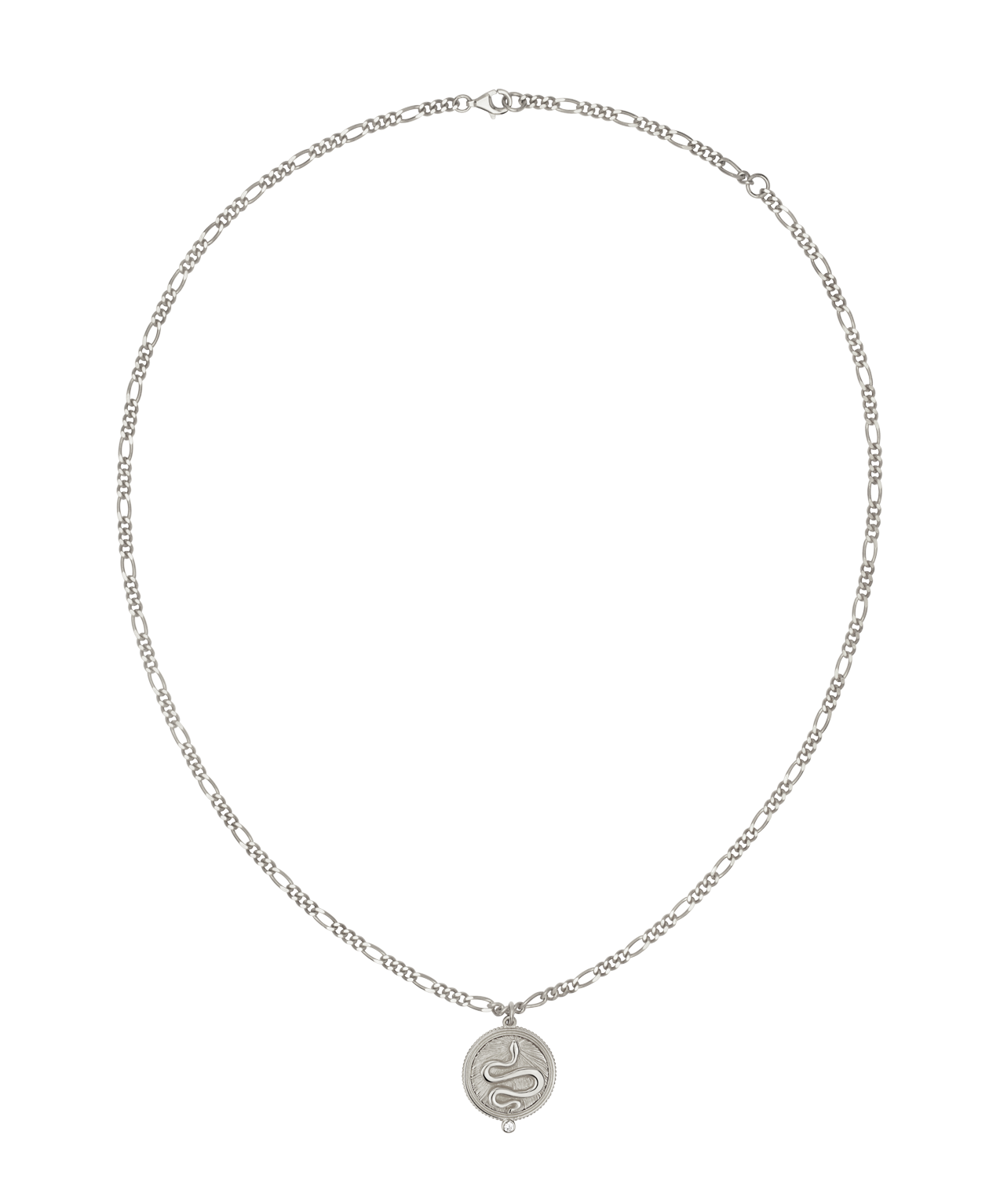 Wisdom Necklace - 925 Sterling Silver, White Zircon