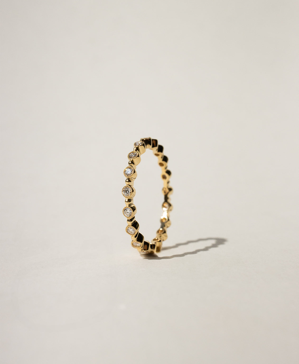 Unity Band 1.5mm - 18k Yellow Gold, Diamond