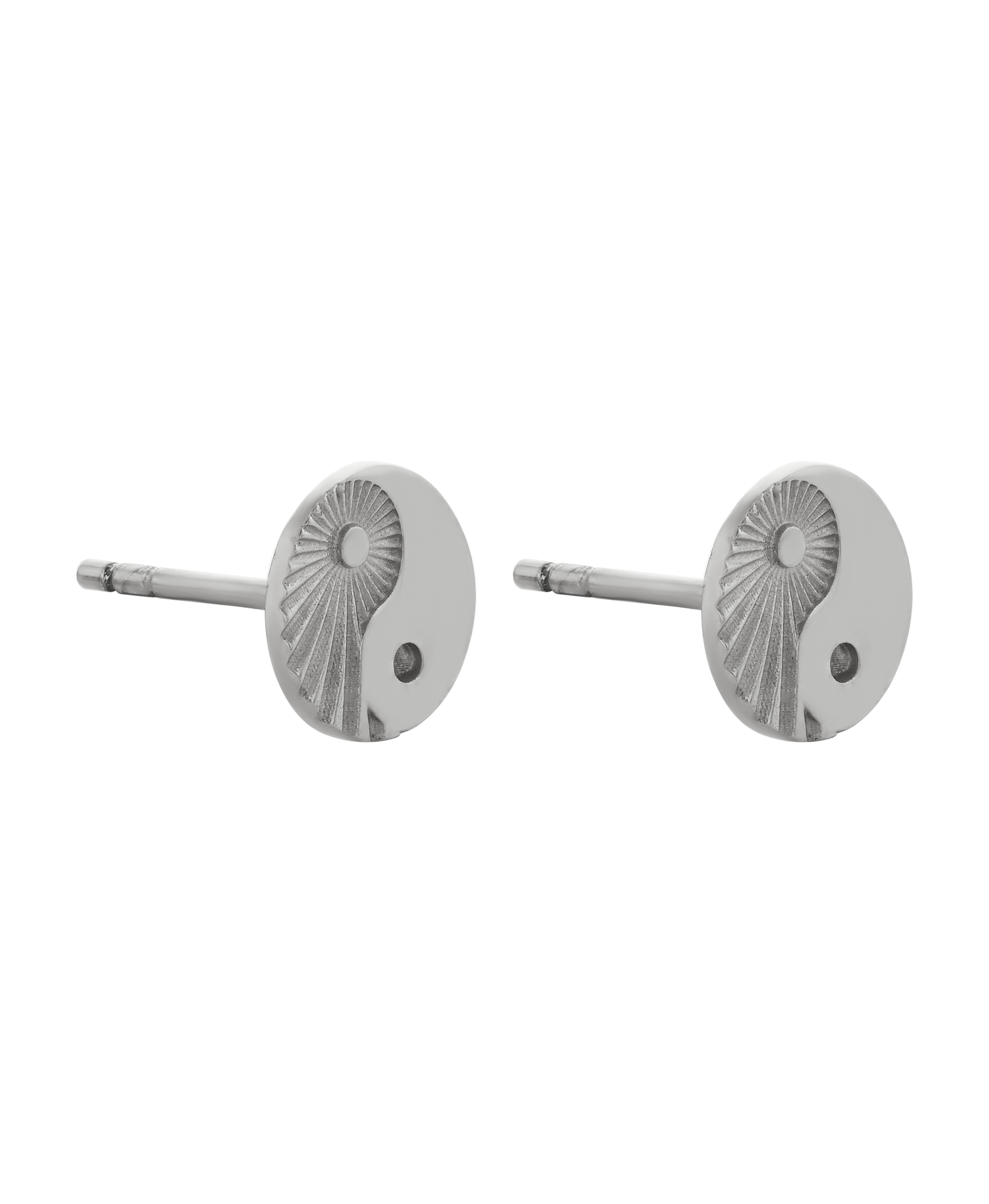 Yin Yang Studs - 925 Sterling Silver