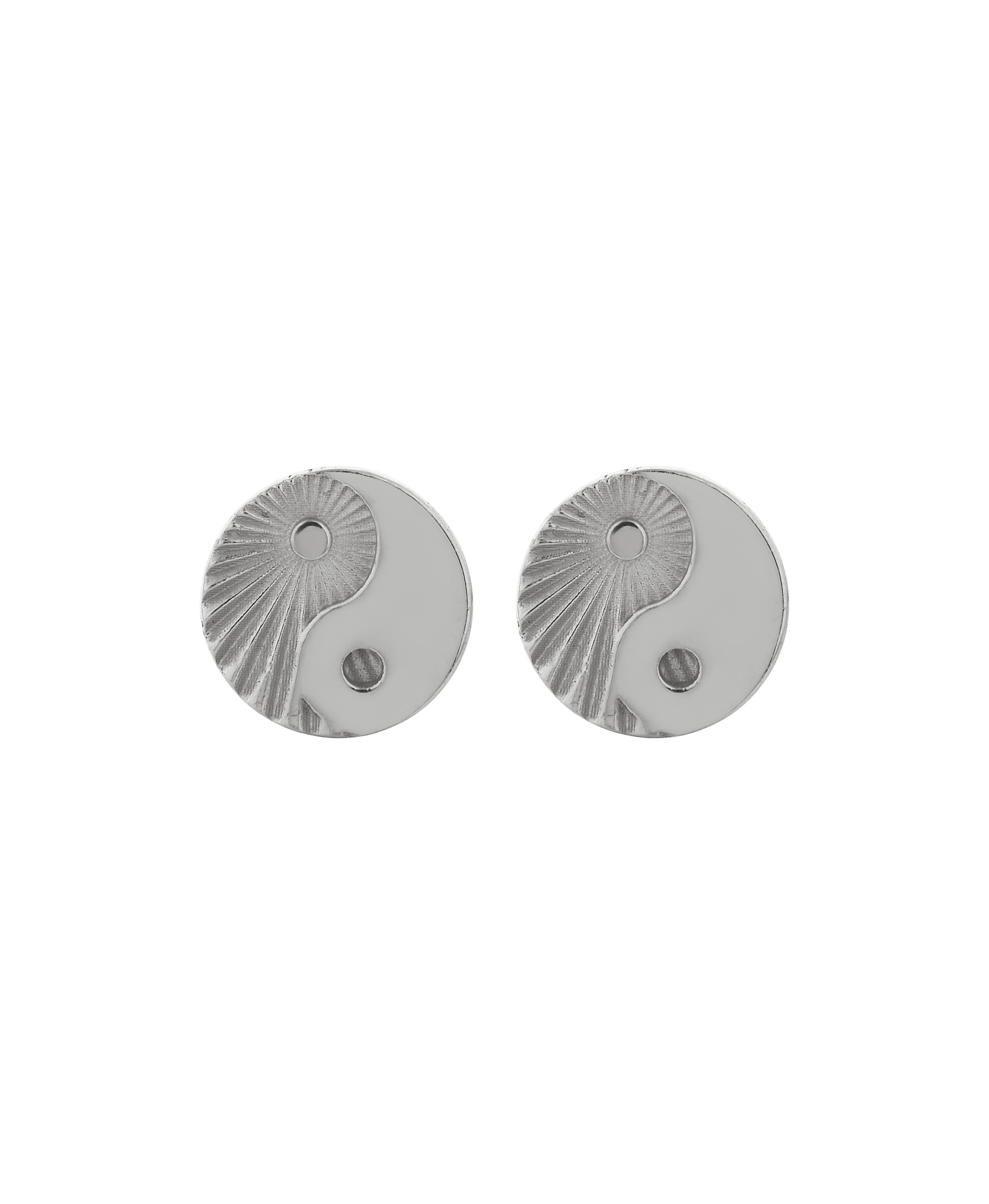 Yin Yang Studs - 925 Sterling Silver